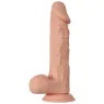 Dildo realistico Baile 24 cm con ventosa, colore naturale, texture realistica e testicoli