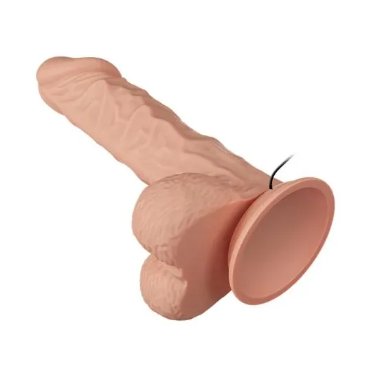 Gode vibrant réaliste BAILE Belle Rencontre Buraq 24 cm avec ventouse, vibrations réglables, couleur chair