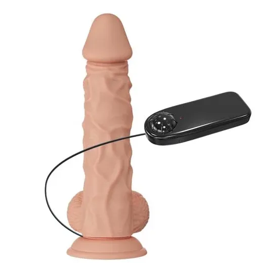 Dildo vibrante realistico BAILE Belle Rencontre Buraq 24 cm con ventosa, colore pelle