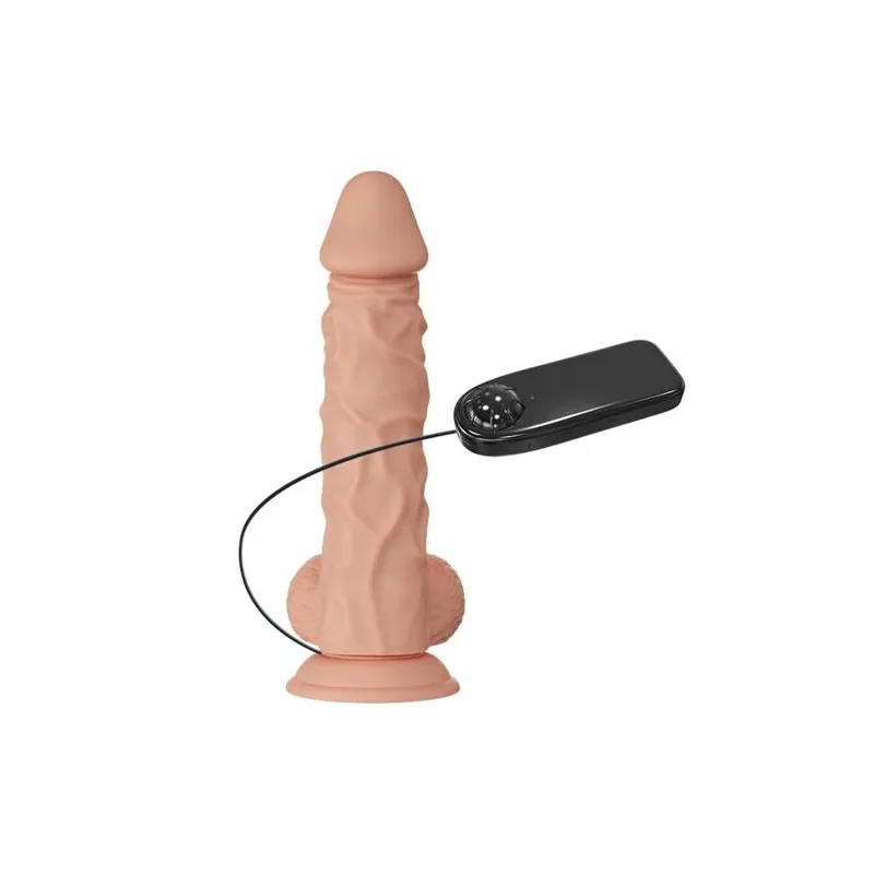 Dildo vibrante realistico BAILE Belle Rencontre Buraq 24 cm con ventosa, colore pelle
