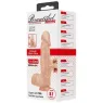 Realistischer Dildo aus Silikon flexibel 20,6 cm naturfarben mit Hoden und Saugnapf - Baile Dildos