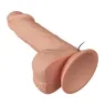 Vibratore realistico BAILE colore naturale con ventosa, 20.6 cm, stimolazione vaginale.