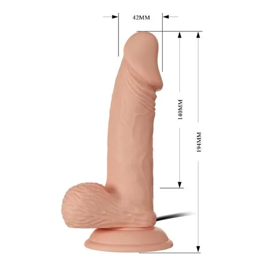 Realistischer Vibrator mit Saugnapf BAILE Belle Rencontre, 19.4 cm, hautfarben