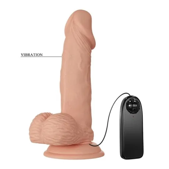 Vibratore realistico con ventosa BAILE Belle Rencontre, 19.4 cm, colore naturale