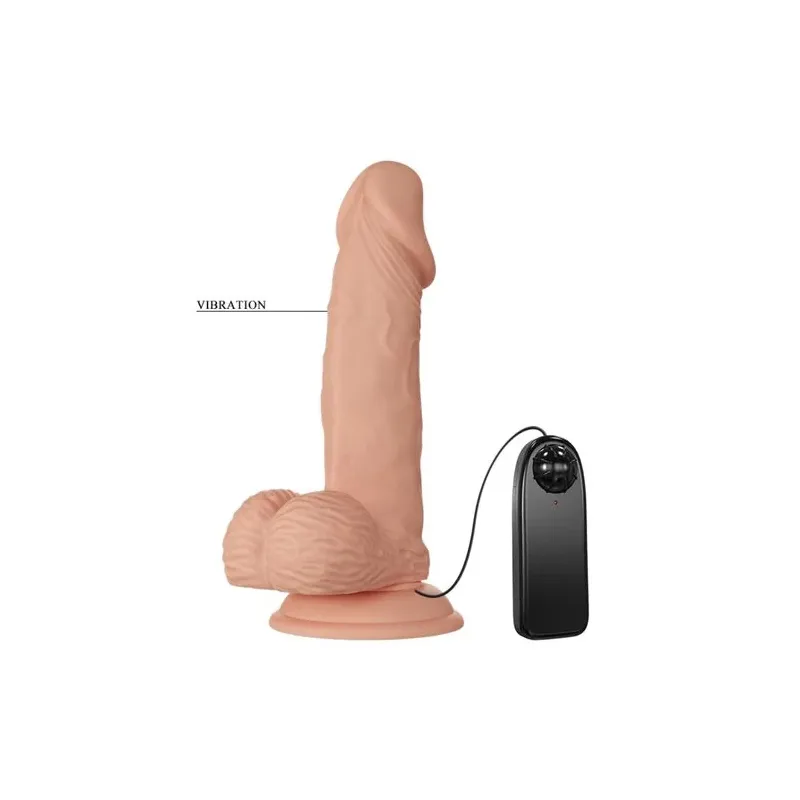 Realistischer Vibrator mit Saugnapf BAILE Belle Rencontre, 19.4 cm, hautfarben