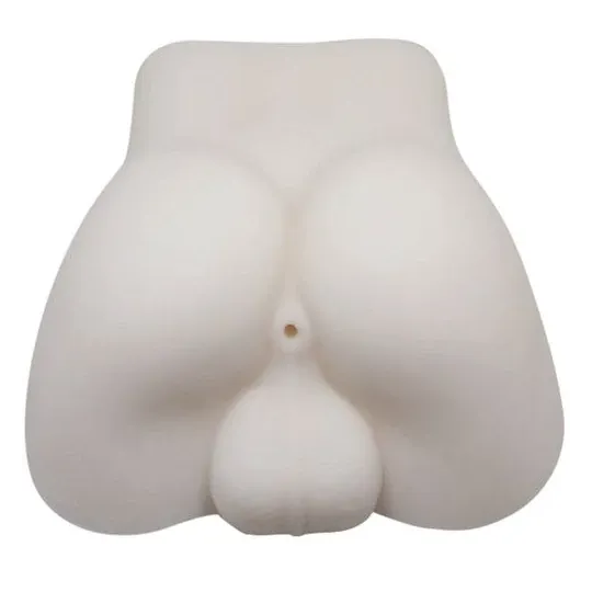 Miniatura realistica di glutei maschili BAILE FOR HIM con vibrazione telecomandata, colore naturale e apertura anale dettagliata