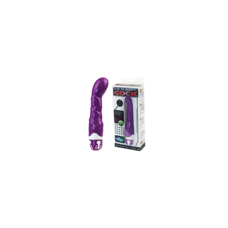 Vibratore realistico viola Baile Vibrators in silicone con 10 ritmi, vista principale.