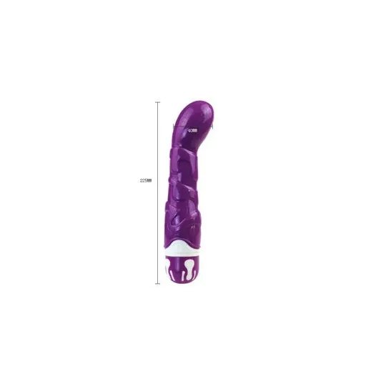 Purple realistic vibrator Baile Vibrators silicone 10 rhythms, main view.