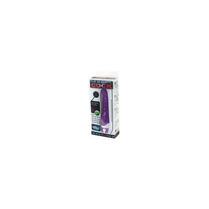 Vibratore realistico viola Baile Vibrators in silicone con 10 ritmi, vista principale.