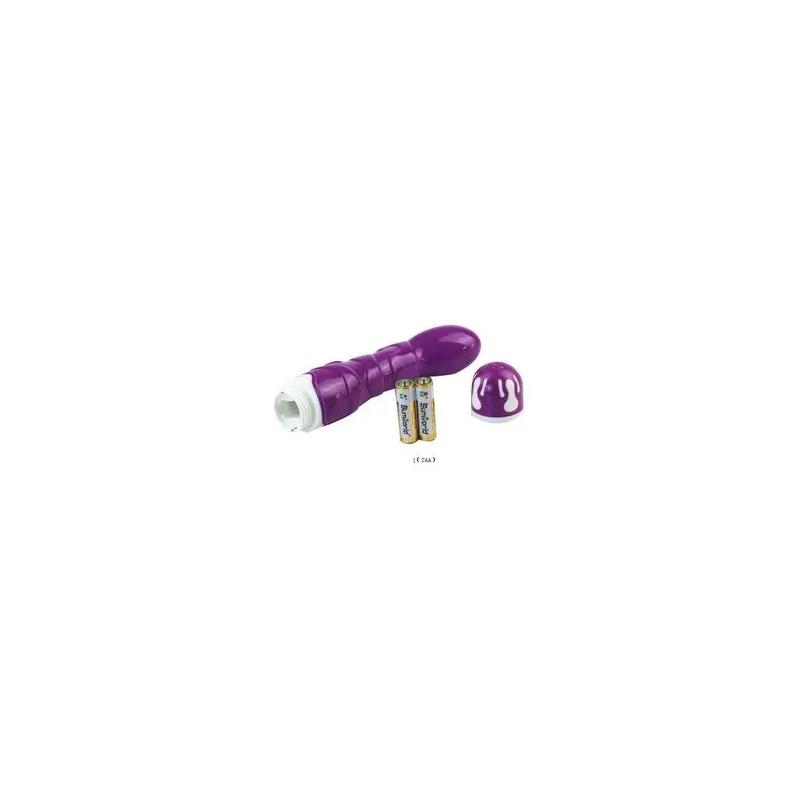 Purple realistic vibrator Baile Vibrators silicone 10 rhythms, main view.