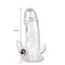 Extension de pénis 3-en-1 BAILE FOR HIM - manchon vibrant avec stimulateur clitoridien et anal