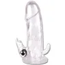 Estensione del pene 3-in-1 BAILE FOR HIM - fodero vibrante con stimolatore clitorideo e anale