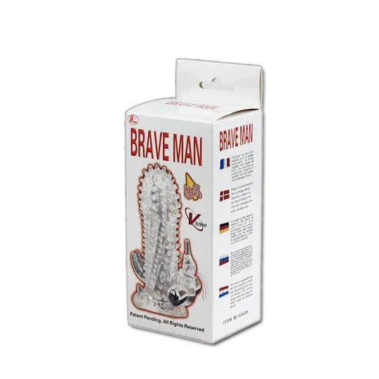 Extensor de pene vibrante Baile for Him con bola clitoriana, manga acanalada violeta para estimulación.