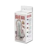 Vibrating penis extender Baile for Him with clitoral ball, ribbed purple sleeve for stimulation.