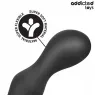 Addicted Toys anal plug with ring, medical silicone, overall view of the testicle ring and stem