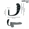 Plug anal profundo Addicted Toys con anillo testicular - silicona negra - vista general" }, { "fr": "Plug anal profond Addicted 