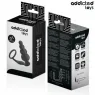 Addicted Toys plug anal avec anneau testiculaire en silicone noir modèle 5 - vue d'ensemble du produit