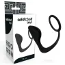 Plug anale nero con anello penieno Addicted Toys vista d'insieme