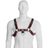 BDSM Leather Chain Harness black red blue – LEATHER BODY | nussen