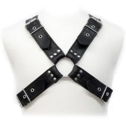 Leder Harness mit Schnallen