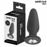 Plug anale in silicone con gioiello taglia M di Addicted Toys per stimolazione anale sicura e piacevole