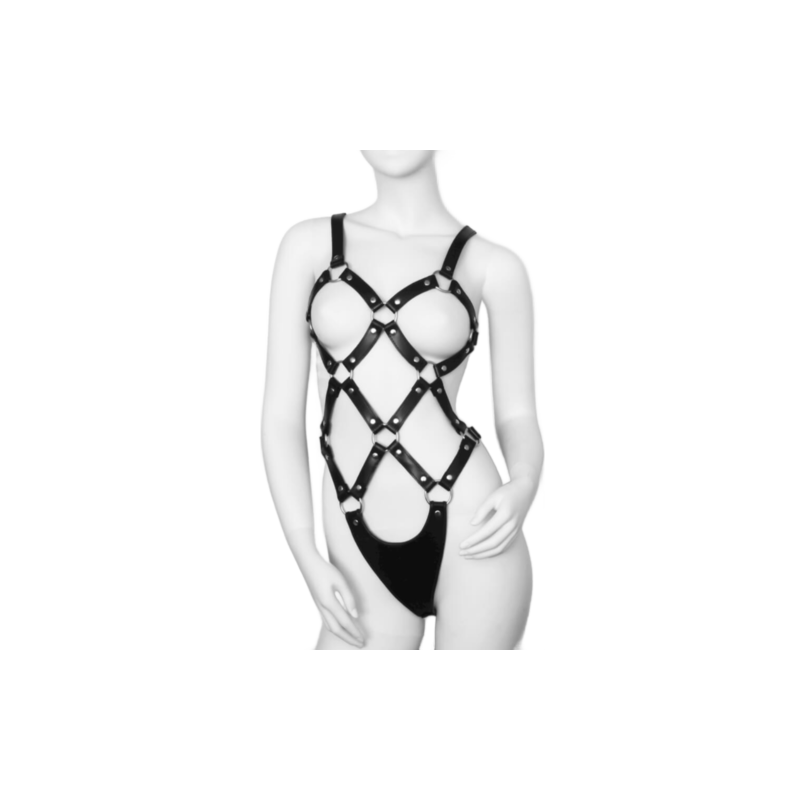 Harnais cuir femme réglable (Style Femme) – Leather Body