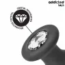 Plug anale in silicone con gioiello taglia M di Addicted Toys per stimolazione anale sicura e piacevole