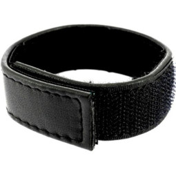Sangle pénis cuir velcro réglable noire – Leather Body