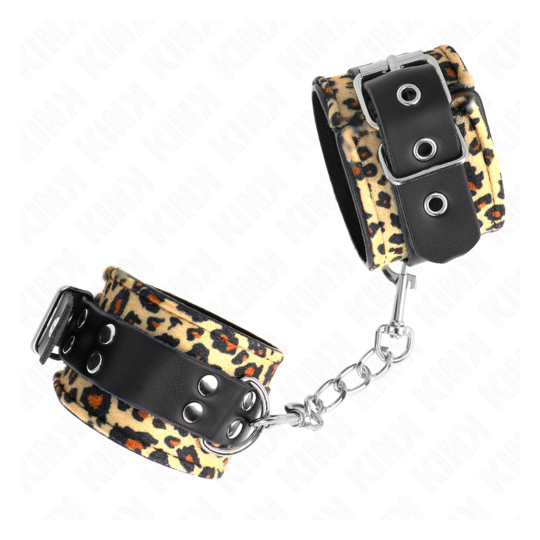 Menottes léopard réglables 18-29 cm – KINK | nussen.fr