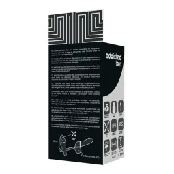 Plug anal vibrant noir double anneau Addicted Toys vue ensemble produit