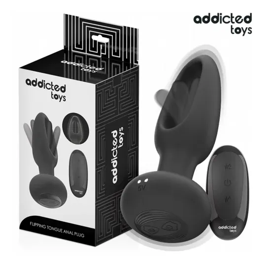 Plug anal con lengua vibrante Addicted Toys mando a distancia silicona negra vista principal" }, { "id_image": 561, "fr": "Téléc