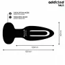 Plug anale con lingua vibrante Addicted Toys telecomando silicone nero vista principale