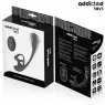 Plug anal vibrant Addicted Toys avec ondulation 360° - vue d'ensemble noir