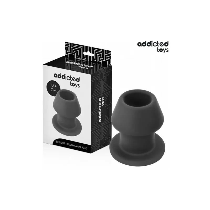 Extreme hollow anal plug L by Addicted Toys medical silicone front view