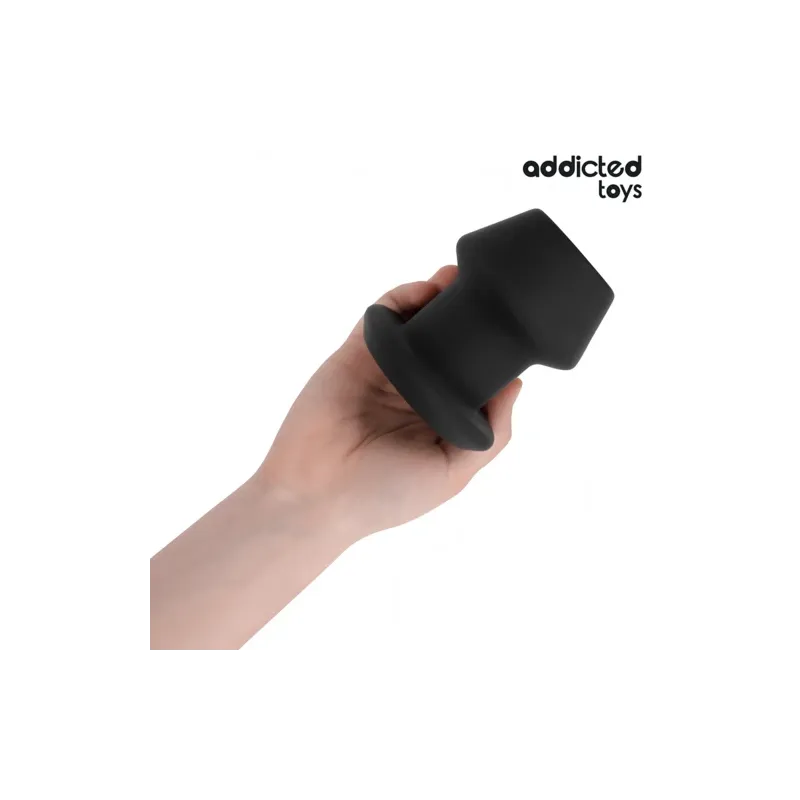Plug anal creux extrême L Addicted Toys en silicone médical vue frontale