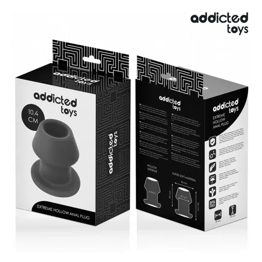Plug anal hueco extremo L de Addicted Toys en silicona médica vista frontal" } }, { "id_image": 609, "alt": { "fr": "Plug anal c