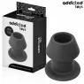 Plug anale cavo estremo L Addicted Toys in silicone medicale vista frontale
