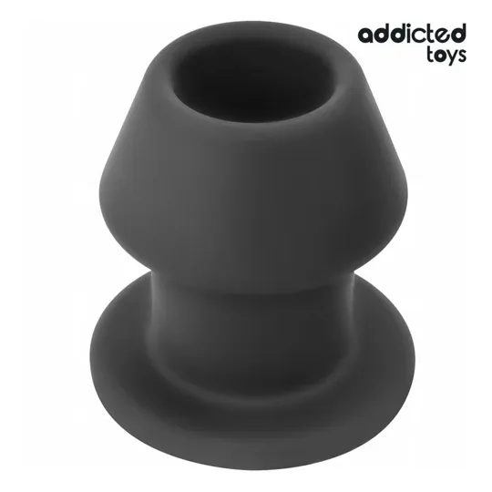 Plug anal creux extrême L Addicted Toys en silicone médical vue frontale