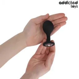 Lot complet de 3 plugs anaux progressifs Addicted Toys avec bijou scintillant