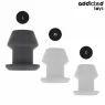 Plug anale cavo estremo L Addicted Toys in silicone medicale vista frontale