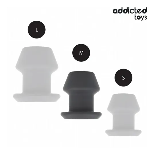 Plug anal creux extrême Addicted Toys taille M 8,7 cm silicone médical vue principale