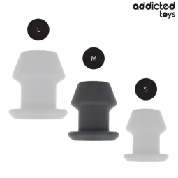 Extreme hollow anal plug Addicted Toys size M 8,7 cm medical silicone main view