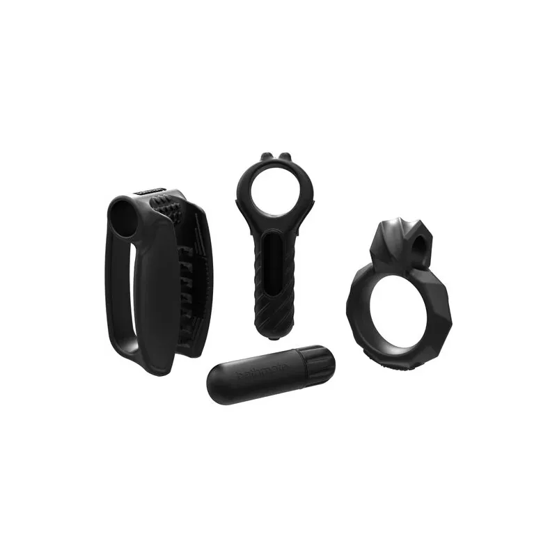 Kit resistenza vibrante Bathmate con bullet vibrante 10 velocità, anello penieno e manicotto masturbatore in silicone