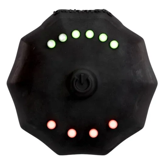 Timer pompa impermeabile Bathmate nero con luci LED verdi e rosse