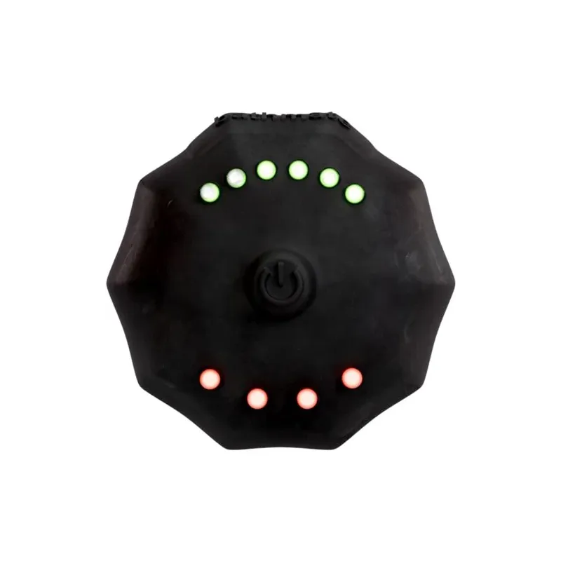Timer pompa impermeabile Bathmate nero con luci LED verdi e rosse