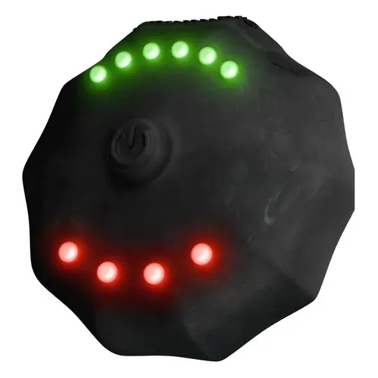 Timer pompa impermeabile Bathmate nero con luci LED verdi e rosse