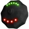 Timer pompa impermeabile Bathmate nero con luci LED verdi e rosse