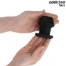 Hohler Analplug Extreme Größe S von Addicted Toys aus schwarzem Silikon - Hauptansicht