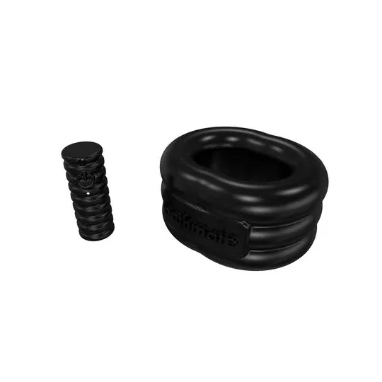 Anneau extensible vibrant 3 vitesses Bathmate, noir, rechargeable USB, pour érection améliorée.
