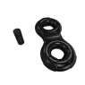 Anneau vibrant rechargeable BATHMATE Eight 3 vitesses noir pour pénis vue d'ensemble avec balle vibrante incluse